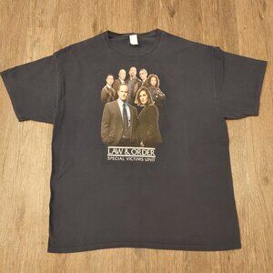 Law & Order: SVU Original Cast Blue T-Shirt – Size XL, Classic TV Show Apparel